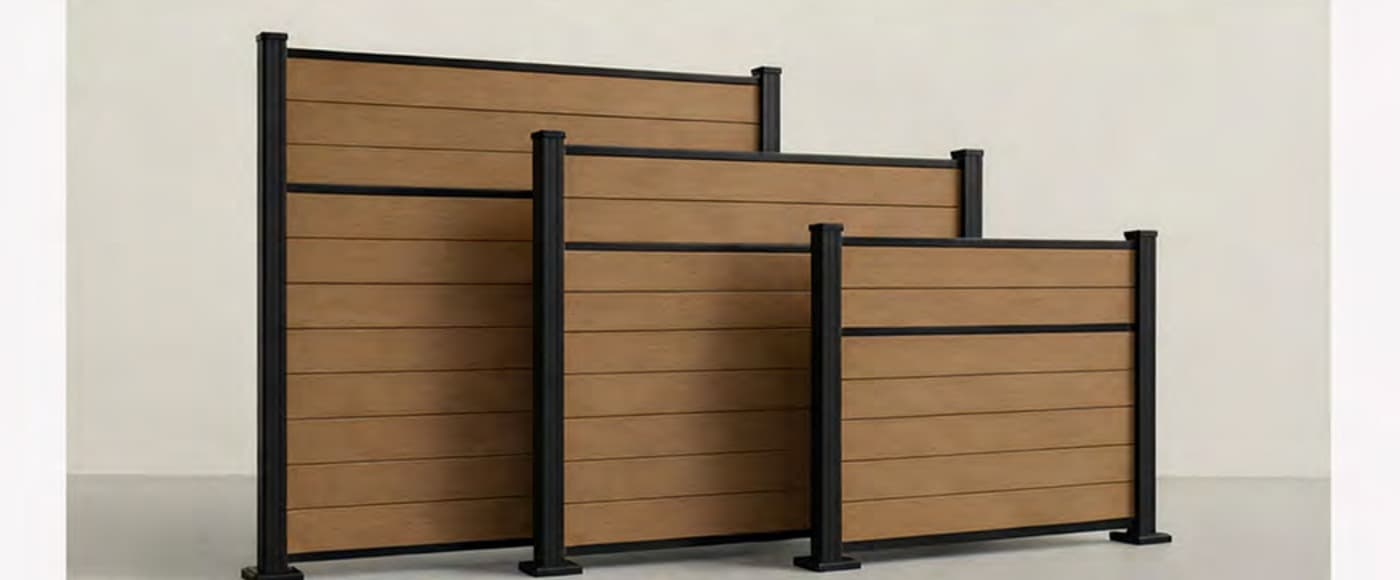 Classic Privacy aluminum fence section.