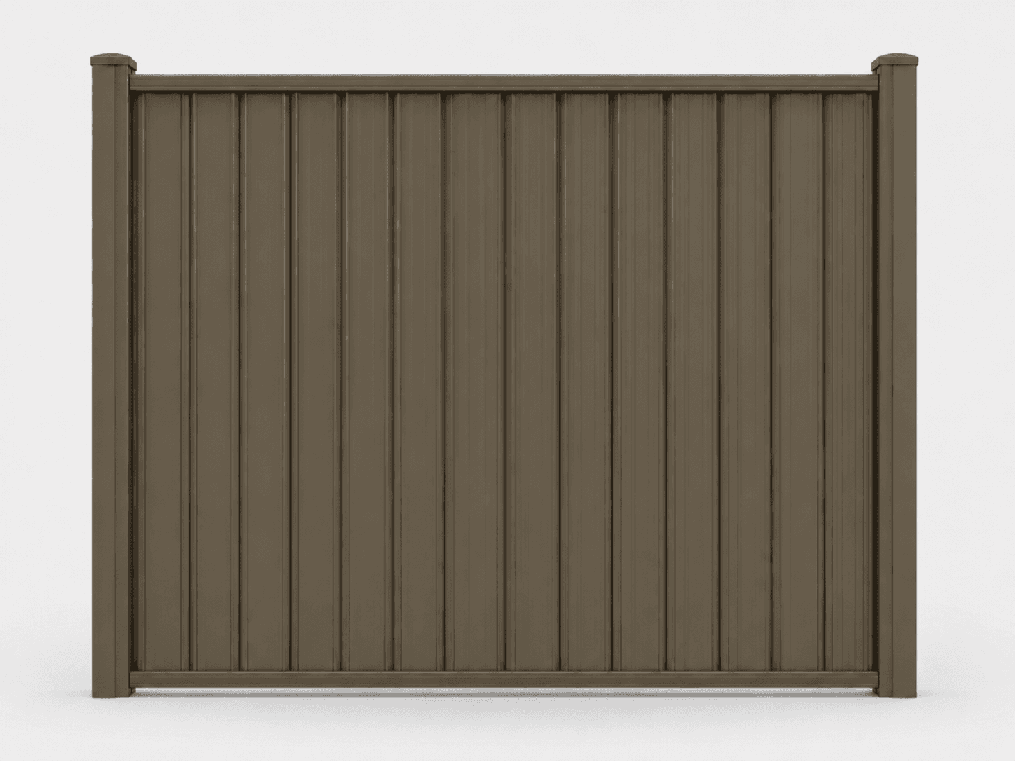 Single Color steel privacy fence color card for Jasper.