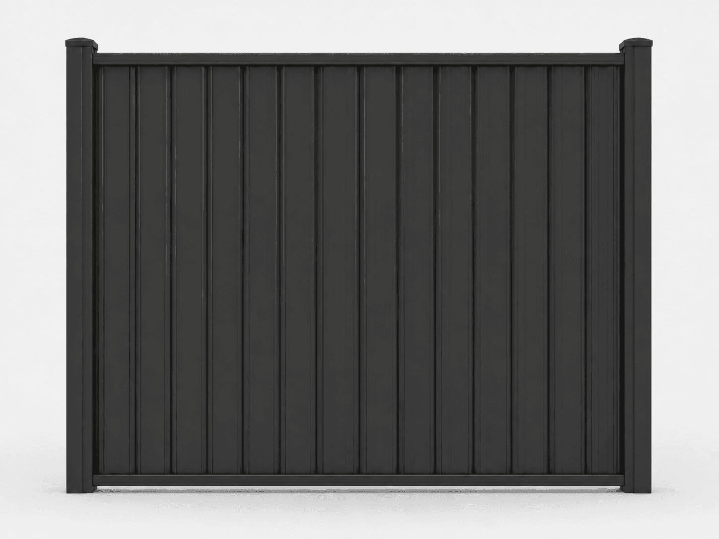Single Color steel privacy fence color card for Monument.