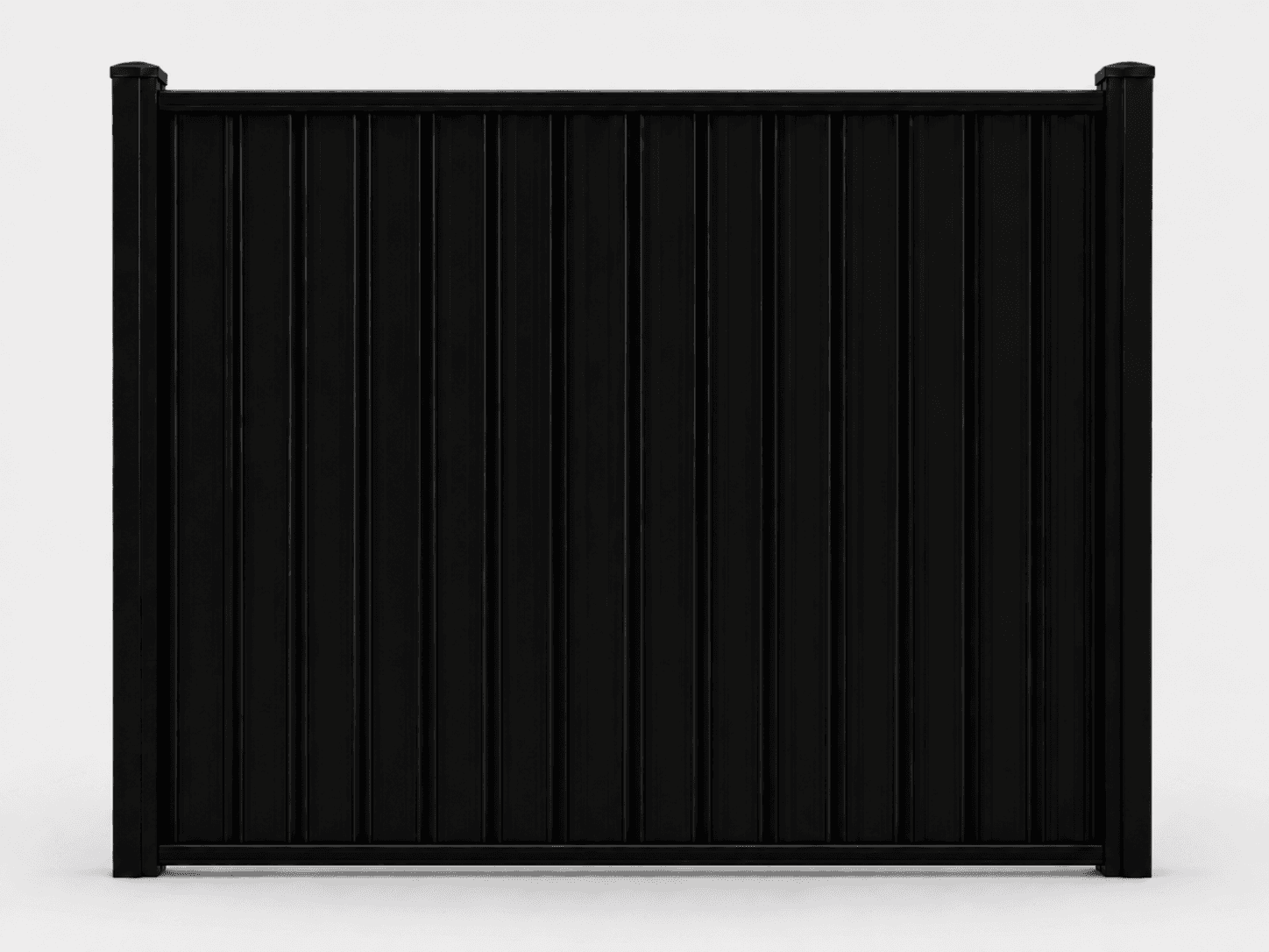 Single Color steel privacy fence color card for Night Sky.